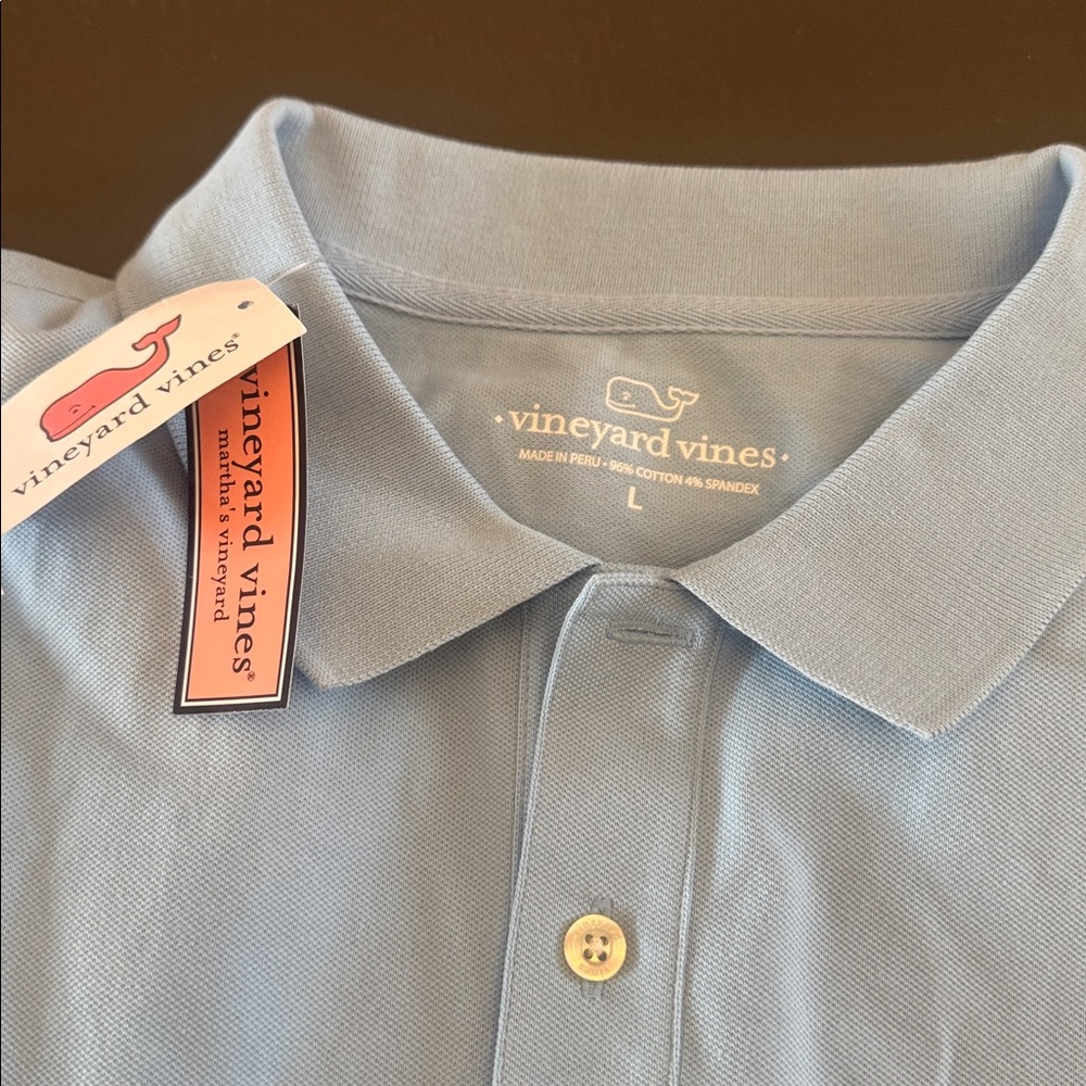 Vineyard Vines Light Blue Polo Shirt - Picture 2 of 2